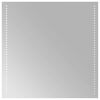 vidaXL LED F&uuml;rdőszoba T&uuml;k&ouml;r t&uuml;k&ouml;rrel &Aacute;tl&aacute;tsz&oacute; 60 x 60 cm edzett &uuml;veg