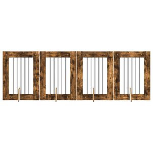 vidaXL Kutyaker&iacute;t&eacute;s &aacute;llv&aacute;nyokkal 4 pcs F&uuml;st&ouml;s T&ouml;lgy 60 x 80 cm