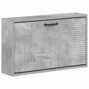 vidaXL Fali Cipőtart&oacute; HAARLEM 71 x 17 x 43 cm Szerelt Fa Betonsz&uuml;rke