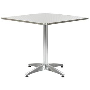 vidaXL ez&uuml;stsz&iacute;nű alum&iacute;nium kerti asztal 80 x 80 x 70 cm