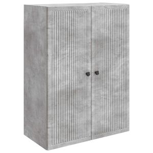 vidaXL Fali szekr&eacute;ny Betonsz&uuml;rke 66 x 34,5 x 90 cm Szerelt Fa