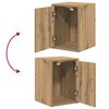 vidaXL 6 db k&eacute;zműves t&ouml;lgy sz&iacute;nű szerelt fa gar&aacute;zs szekr&eacute;nyek