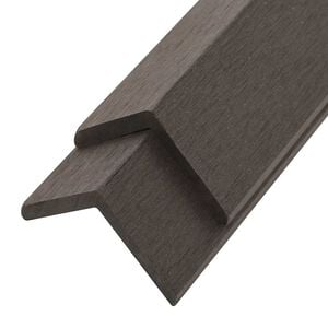 vidaXL 5 db s&ouml;t&eacute;tbarna WPC teraszburkol&oacute; sarokprofil 170 cm