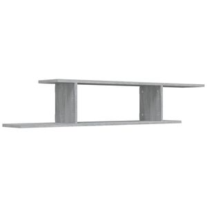 vidaXL sz&uuml;rke sonoma sz&iacute;nű szerelt fa fali TV-polc 125 x 18 x 23 cm