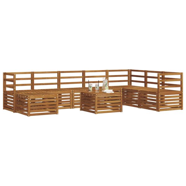 vidaXL &Uuml;lőgarnit&uacute;r&aacute;k Term&eacute;szetes T&ouml;m&ouml;r Ak&aacute;cfa