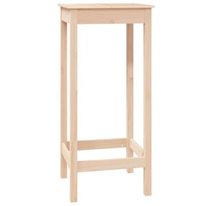 vidaXL t&ouml;m&ouml;r fenyőfa b&aacute;rasztal 50 x 50 x 110 cm