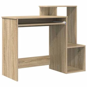vidaXL Asztal Sonoma t&ouml;lgy 106 x 41 x 88.5 cm Szerelt Fa