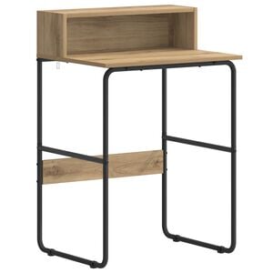 vidaXL T&aacute;rol&oacute;val rendelkező &iacute;r&oacute;asztal K&eacute;zműves T&ouml;lgy 60 x 50 x 91 cm
