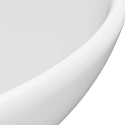 vidaXL kerek matt fehér kerámia luxus mosdókagyló 32,5 x 14 cm