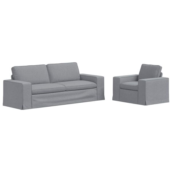 vidaXL Kanap&eacute; 2 pcs Vil&aacute;gossz&uuml;rke 182 x 80 x 82 cm sz&ouml;vet