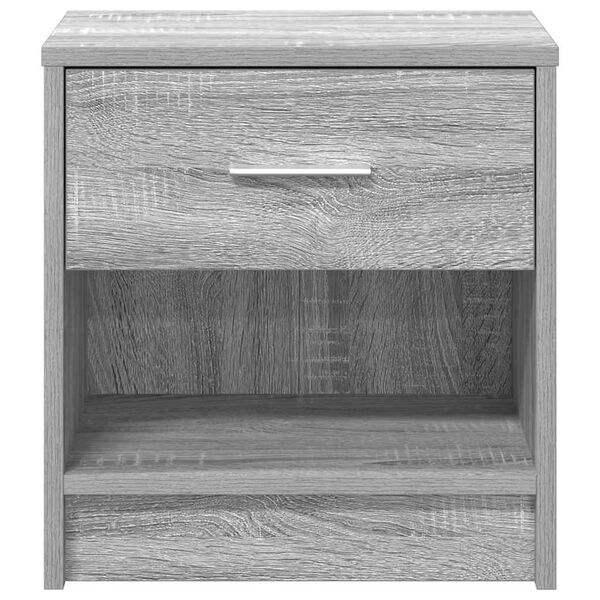 vidaXL 2 db sz&uuml;rke sonoma sz&iacute;nű &eacute;jjeliszekr&eacute;ny fi&oacute;kkal 39x28x41 cm