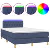 vidaXL k&eacute;k sz&ouml;vet rug&oacute;s &eacute;s LED-es &aacute;gy matraccal 120x190 cm