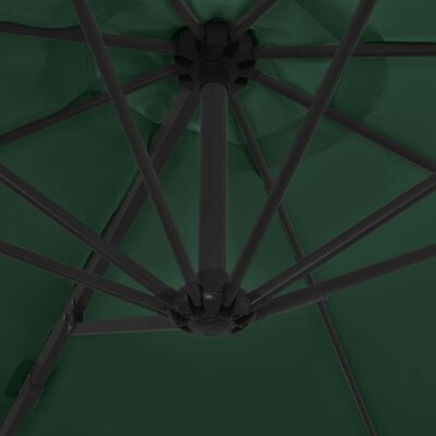 vidaXL zöld konzolos napernyő acélrúddal 300 cm