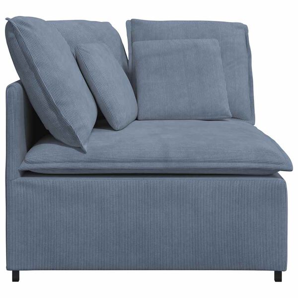 vidaXL k&eacute;k modul&aacute;ris kanap&eacute; sarokmodul p&aacute;rn&aacute;kkal 100 cm