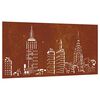 vidaXL l&aacute;tk&eacute;p mint&aacute;s corten ac&eacute;l kerti fald&iacute;sz 105 x 55 cm