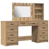 vidaXL &Ouml;lt&ouml;zk&ouml;dőasztal 3 pcs Artisan t&ouml;lgy 78,5 x 41 x 135 cm Faanyag