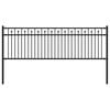 vidaXL T&uuml;ske Ker&iacute;t&eacute;s BAARLO 200 x 110 cm Porsz&oacute;rt ac&eacute;l Fekete
