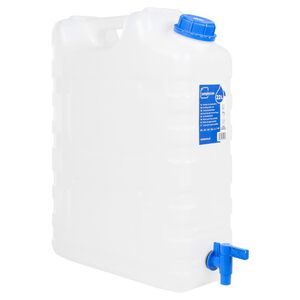 vidaXL &aacute;tl&aacute;tsz&oacute; műanyag v&iacute;ztart&aacute;ly csappal 20 L