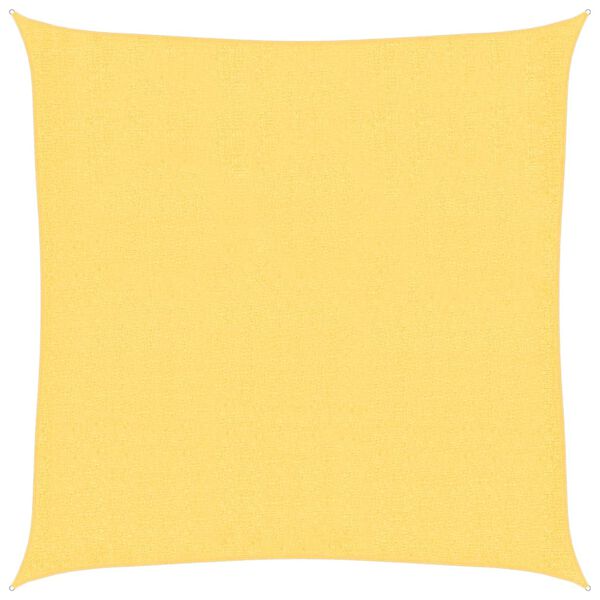 vidaXL 3,6x3,6 m bézs négyzet HDPE napernyő