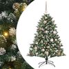 vidaXL Mű kar&aacute;csonyfa Z&ouml;ld 120 cm PVC &eacute;s Műanyag &eacute;s Ac&eacute;l
