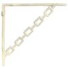 vidaXL Fal polc tart&oacute;k 12 db Antik feh&eacute;r 14,5 x 14,5 x 3 cm Ac&eacute;l