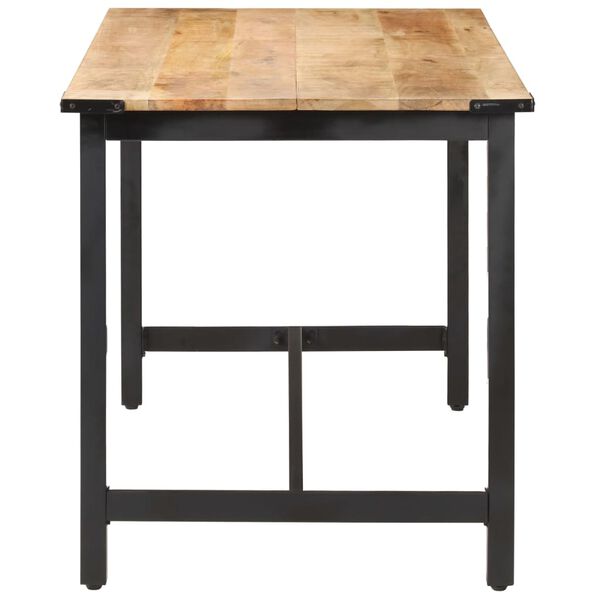 vidaXL tömör nyers mangófa étkezőasztal 140 x 70 x 76 cm