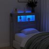vidaXL sz&uuml;rke sonoma szerelt fa LED-es fejt&aacute;mla 100x18,5x103,5 cm