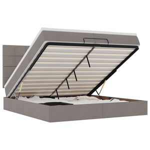 vidaXL oszm&aacute;n &aacute;gykeret matracokkal t&oacute;psz&iacute;n 200x200cm sz&ouml;vet