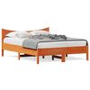 vidaXL viaszbarna t&ouml;m&ouml;r fenyőfa &aacute;gy matrac n&eacute;lk&uuml;l 120 x 200 cm
