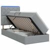 vidaXL LED t&aacute;rol&oacute;s &aacute;gy matraccal Vil&aacute;gossz&uuml;rke 90 x 190 cm Sz&ouml;vet