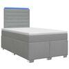 vidaXL Boxspring &aacute;gy matraccal Vil&aacute;gossz&uuml;rke 120 x 200 cm Sz&ouml;vet