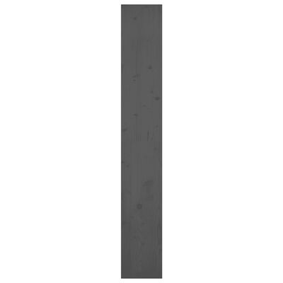 vidaXL szürke fenyőfa könyvszekrény/térelválasztó 80 x 30 x 199,5 cm