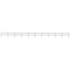 vidaXL fekete ac&eacute;lker&iacute;t&eacute;s karik&aacute;s tetejű 1673 x 80 cm