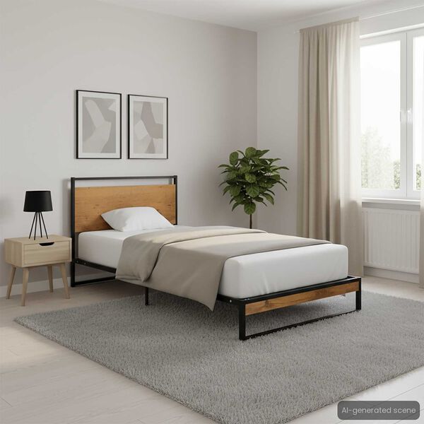 vidaXL f&eacute;m &aacute;gykeret 90 x 200 cm