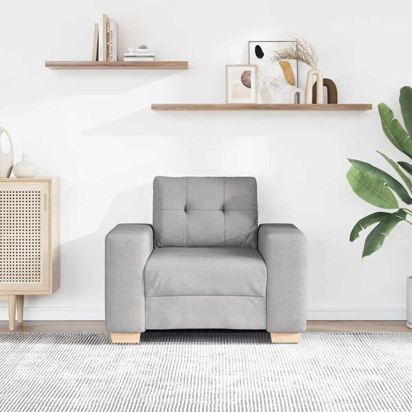 vidaXL felhősz&uuml;rke sz&ouml;vet kanap&eacute; 100x78x80 cm