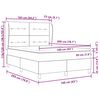 vidaXL Boxspring &aacute;gy matraccal S&ouml;t&eacute;tsz&uuml;rke 90x190 cm Sz&ouml;vet K&eacute;k sz&ouml;vet
