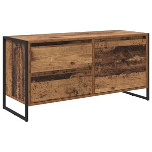 vidaXL TV szekr&eacute;ny fi&oacute;kkal &Ouml;reg fa 100 x 36 x 49.5 cm Faanyag