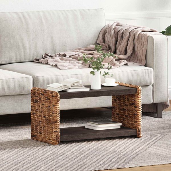 vidaXL Oldal asztal Természetes 44.5 x 45 x 45 cm Tömör Mahagóni Fa