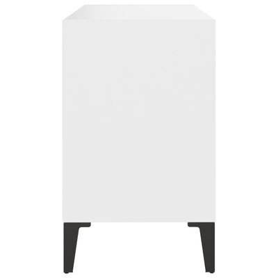 vidaXL fehér TV-szekrény fémlábakkal 69,5 x 30 x 50 cm