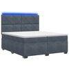 vidaXL Boxspring &aacute;gy matraccal S&ouml;t&eacute;tsz&uuml;rke 200 x 200 cm B&aacute;rsony