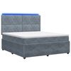vidaXL LED Boxspring &Aacute;gy Mattal S&ouml;t&eacute;tsz&uuml;rke 160 x 200 cm B&aacute;rsony