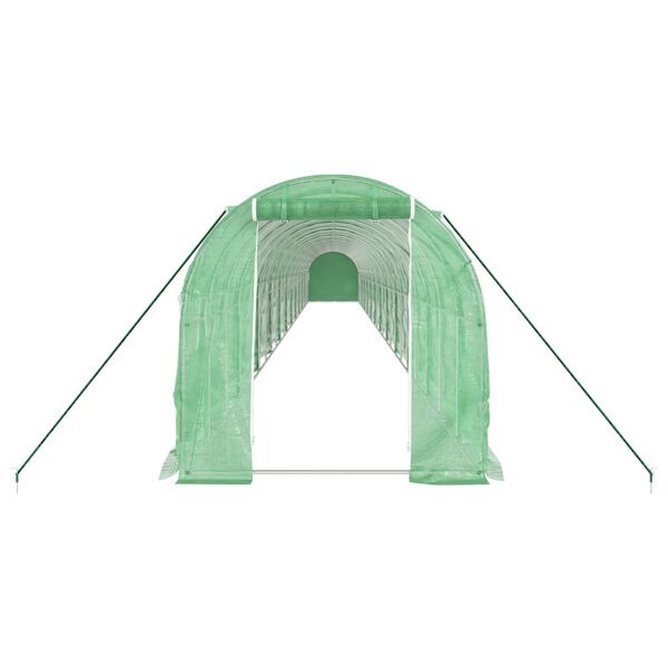 vidaXL z&ouml;ld ac&eacute;lv&aacute;zas melegh&aacute;z 48 m&sup2; 24 x 2 x 2 m