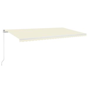 vidaXL kr&eacute;msz&iacute;nű k&eacute;zi napellenző 600 x 350 cm