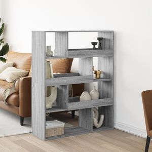 vidaXL sz&uuml;rke sonoma sz&iacute;nű szerelt fa k&ouml;nyvespolc 100 x 33 x 125,5 cm