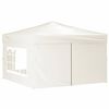 vidaXL krémszínű összecsukható rendezvénysátor oldalfalakkal 3x3 m