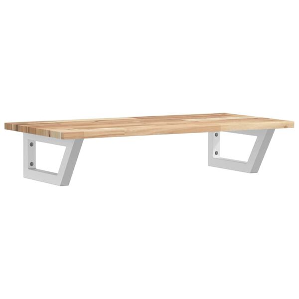 vidaXL ac&eacute;l &eacute;s t&ouml;m&ouml;r ak&aacute;cfa falra szerelhető mosd&oacute;polc