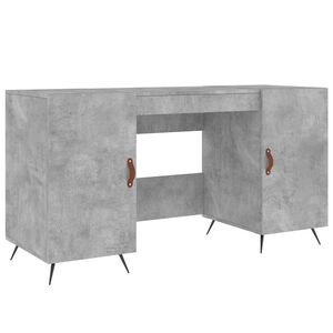 vidaXL betonsz&uuml;rke szerelt fa &iacute;r&oacute;asztal 140 x 50 x 75 cm