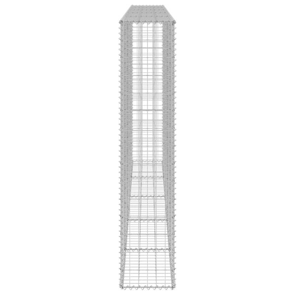 vidaXL horganyzott ac&eacute;l gabion fal fed&eacute;llel 300 x 30 x 150 cm
