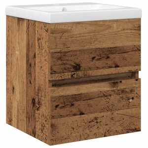 vidaXL F&uuml;rdőszobai mosd&oacute;szekr&eacute;ny Fekete t&ouml;lgy 80 x 39 x 62 cm