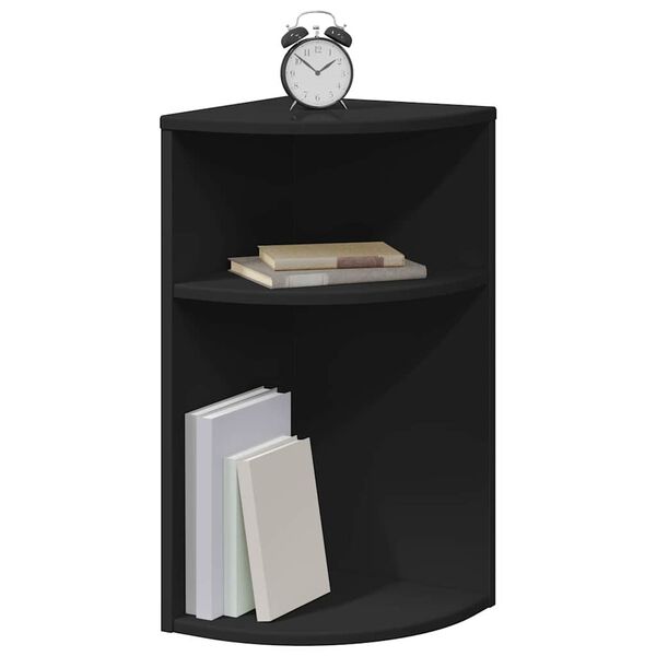 vidaXL V&eacute;gasztal Fekete 29,6 x 29,6 x 60 cm Faanyag